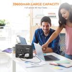 Powkey 200W Portable Solar Generator with Panels