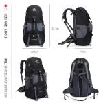 Bseash 50L Waterproof Hiking Backpack for Camping
