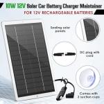 12V Waterproof Solar Battery Charger for Vehicles