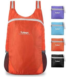 Lightweight, Water-Resistant Folding Backpack for Camping