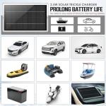 12V Waterproof Solar Battery Charger for Vehicles