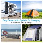 100W Foldable Solar Panel with USB and DC Outputs