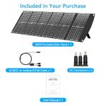 100W Foldable Solar Panel with USB and DC Outputs