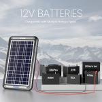 POWOXI 12W Solar Battery Charger for Vehicles