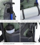 Bseash 50L Waterproof Hiking Backpack for Camping