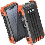 GOODaaa 42800mAh Solar Charger with Built-in Cables