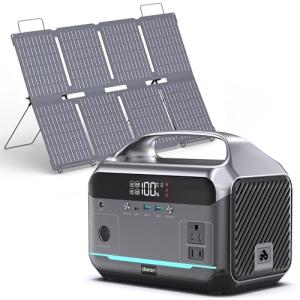 Portable Power Station and 80W Solar Panel