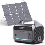 Portable Power Station and 80W Solar Panel