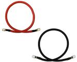 Red and Black 1/0 AWG Battery Inverter Cables