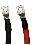 Red and Black 1/0 AWG Battery Inverter Cables