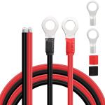 10 Gauge Solar Battery Cables with Ring Terminals