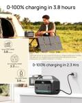Portable Power Station and 80W Solar Panel