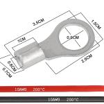 10 Gauge Solar Battery Cables with Ring Terminals