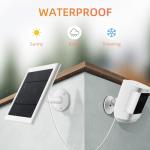 Solar Panel for Ring Camera with 10ft Cable
