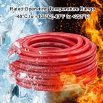 MOOKEERF 4/0 Gauge Battery Cables - 3FT Red & Black