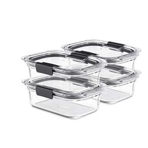 Rubbermaid Brilliance Glass Storage Containers Set of 4