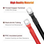 Linkstyle 6PCS 2 AWG Auto Battery Cables