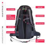 Bseash 50L Waterproof Hiking Backpack for Camping