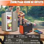 Portable 250W Solar Power Generator for Camping