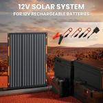 Portable 20W 12V Solar Panel Charger Kit