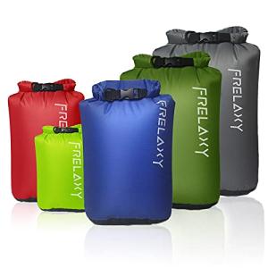 Frelaxy Pack of 5 Lightweight Dry Bags