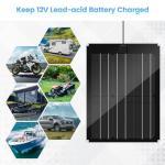 15W Solar Battery Charger for 12V Systems