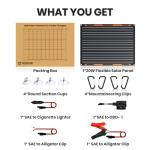 Portable 20W 12V Solar Panel Charger Kit