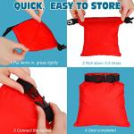 Leifide Ultralight Waterproof Dry Bags - 10 Pack