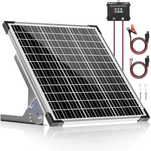50W Solar Panel Kit with MPPT Charge Controller