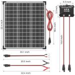 50W Solar Panel Kit with MPPT Charge Controller