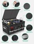 Large Waterproof Trunk Organizer with Compartments - Black