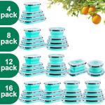 8-Pack Collapsible Silicone Food Storage Containers