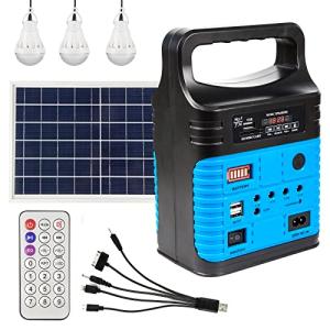Portable Solar Power Station with Panels and Outlets