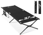 Sportneer Comfort Camping Cot with Side Pockets