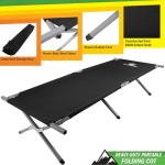 Portable Folding Camping Cot with Steel Frame