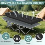 Heavy-Duty Portable Camping Cot for Adults