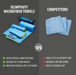 OlimpiaFit Microfiber Towel Set - Quick Dry, Compact