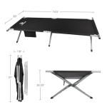Portable Folding Camping Cot with Steel Frame