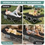 Heavy-Duty Portable Camping Cot for Adults