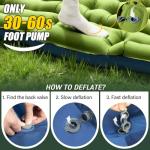 Yuzonc Double Self-Inflating Sleeping Pad with Pillow