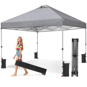 OLIXIS 10x10ft Heavy Duty Pop Up Canopy Tent