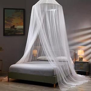 Girls' White Dome Mosquito Net Bed Canopy