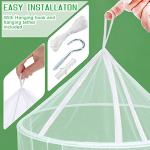 Girls' White Dome Mosquito Net Bed Canopy