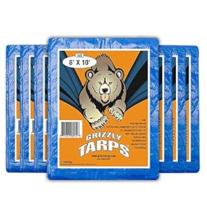 B-Air Grizzly Waterproof Heavy Duty Blue Tarps - 8x10