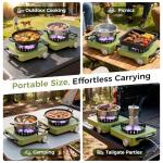 MoKo 2-Burner Portable Propane Camping Stove