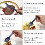 Portable Travel Utensils Set for Camping and Picnics