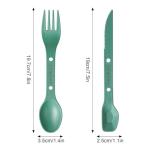 Reusable 4-in-2 Camping Utensil Set - Travel Ready