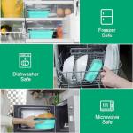 8-Pack Collapsible Silicone Food Storage Containers