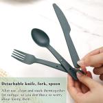 Portable Travel Utensils Set for Camping and Picnics