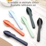 Portable Travel Utensils Set for Camping and Picnics
